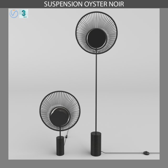 oyster lampe and lampadaire 3D 모델 .c4d .max .obj .3ds .fbx .stl .blend 