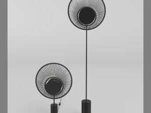 lampe et lampadaire &agrave; hu&icirc;tres Modèle 3D