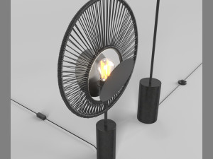 oyster lampe and lampadaire 3D 모델