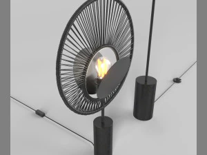 oyster lampe and lampadaire 3D Model