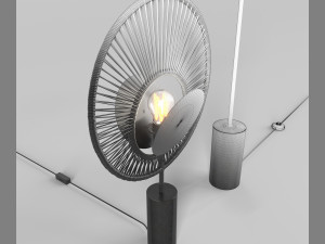 oyster lampe and lampadaire 3D 모델