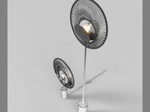 oyster lampe and lampadaire 3D 모델