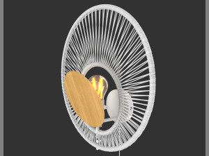 applique oyster blanc 3D Model