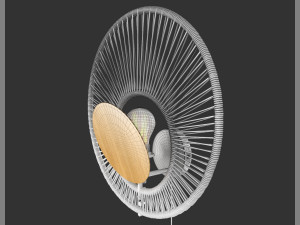 applique oyster blanc 3D Model