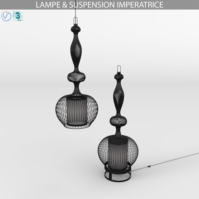 lampe suspension imperatrice Modelo 3D .c4d .max .obj .3ds .fbx .stl .blend 