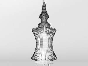 lampe suspension tibet 3D Model