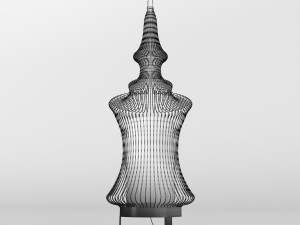 lampe suspension tibet 3D Model