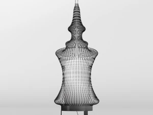 lampada a sospensione tibet Modello 3D