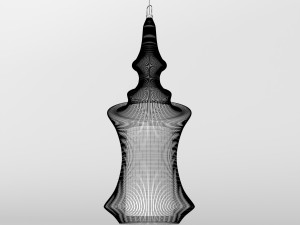 lampe suspension tibet 3D Model