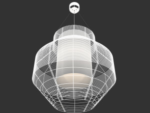 suspension mesh m blanc 3D Model