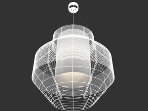 suspension mesh m blanc 3D Model