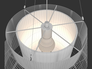 suspension mesh m blanc 3D Model