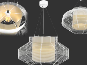 suspension mesh l blanc 3D Model