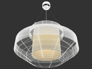 suspension mesh l blanc 3D Model