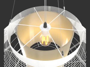 suspension mesh l blanc 3D Model