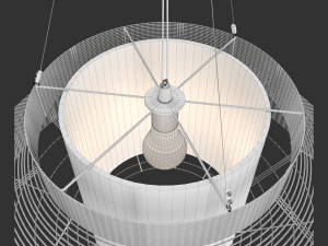 suspension mesh l blanc 3Dモデル