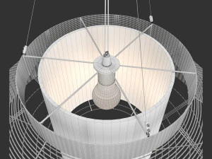 suspension mesh l blanc 3D Model