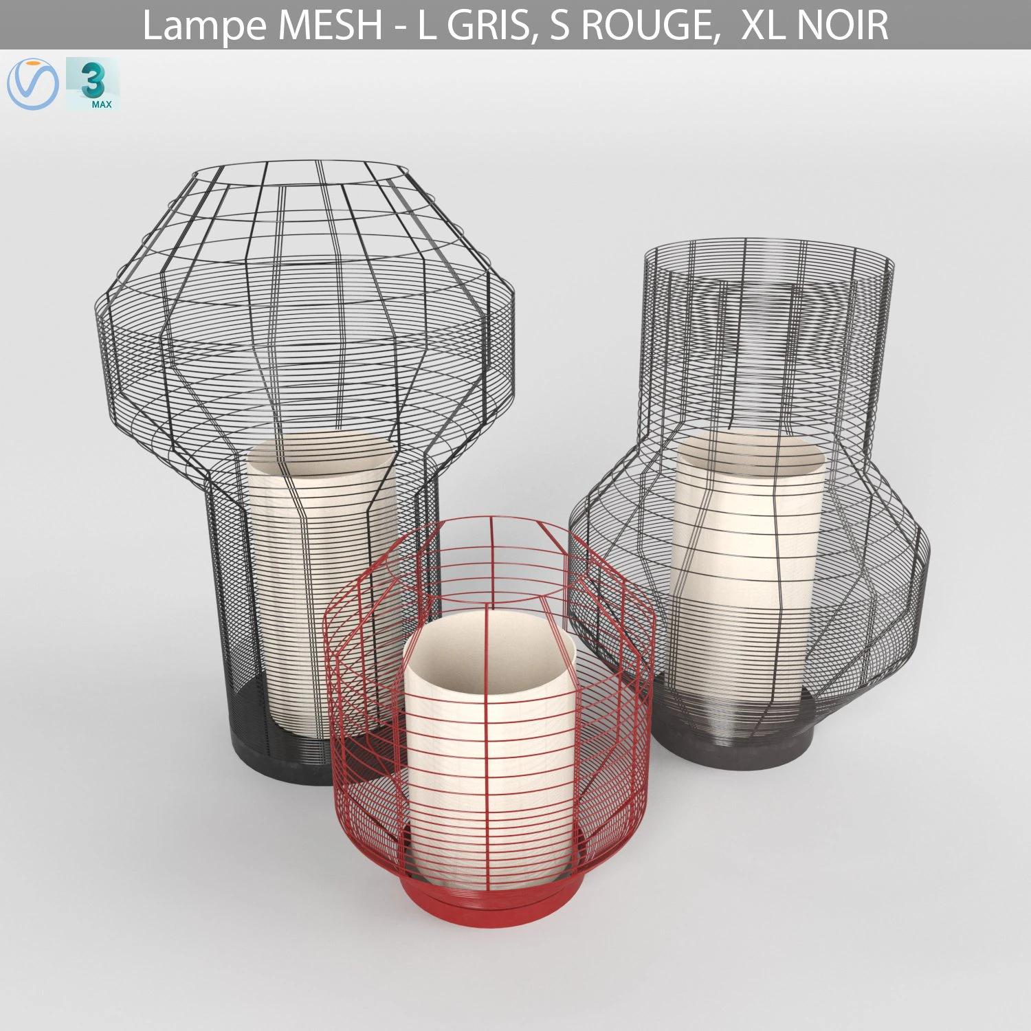 lamps from the mesh collection 3D Model .c4d .max .obj .3ds .fbx .stl .blend 