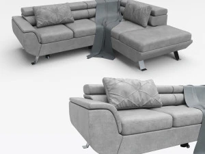 转角沙发 转换躺椅 Phoenix 3D 模型