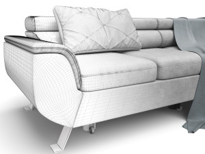 corner sofa convertible chaise longue phoenix Modèle 3D