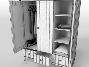 made armoire bourbon Model 3D