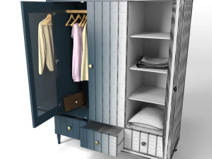 made armoire bourbon 3D Model