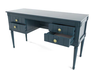 Hergestellter Bourbon-Vintage-Schreibtisch 3D Modell