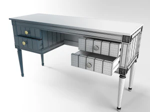 made bourbon vintage desk 3D Model