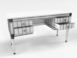 made bourbon vintage desk 3D Model