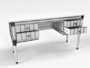 made bourbon vintage desk 3D Model