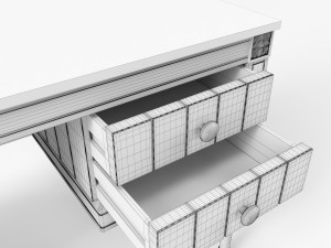 made bourbon vintage desk 3D Model