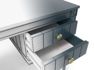 made bourbon vintage desk 3D Model