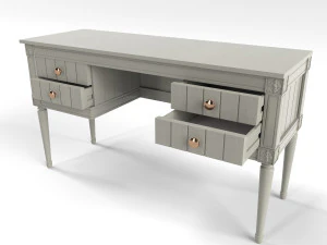 зробив бурбонський стіл сірим 3D Модель