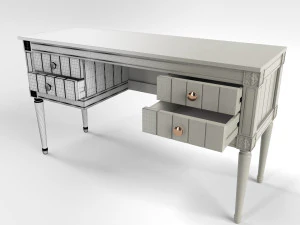 made bourbon desk grey 3D Model