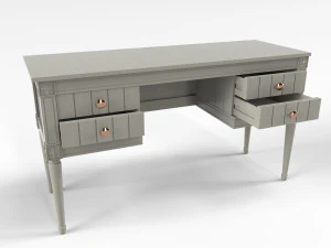 made bourbon desk grey 3D Model