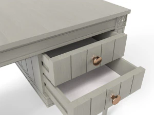 made bourbon desk grey 3D Model