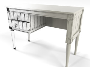 made bourbon vintage compact desk grey Modèle 3D