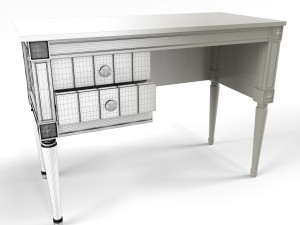 made bourbon vintage compact desk grey Modèle 3D