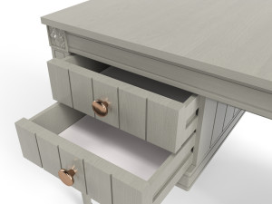 made bourbon vintage compact desk grey Modèle 3D