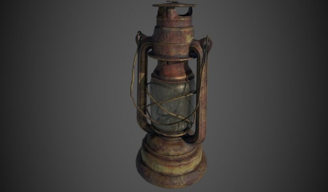 Lantern Model 3D .c4d .max .obj .3ds .fbx .stl .blend 