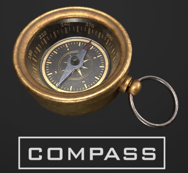 Compass Modelo 3D .c4d .max .obj .3ds .fbx .stl .blend 
