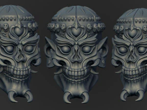 Cr&acirc;nio Tibetano Modelo 3D