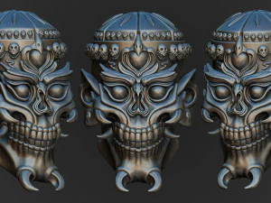 Cr&acirc;nio Tibetano Modelo 3D