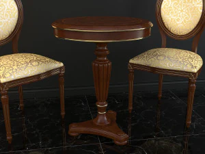 chair table classic 3D Model