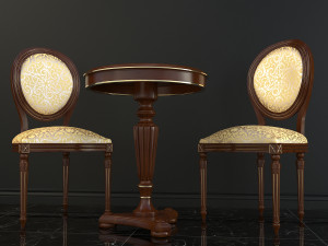 chair table classic 3D Модель