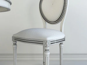 chair table classic 3D Model