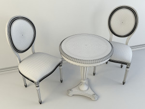 chair table classic 3D Модель