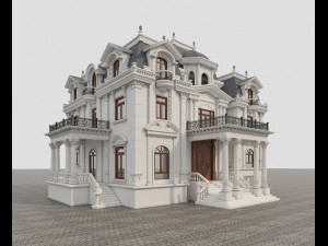 classic villa 3D Model