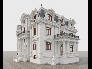 classic villa 3D Модель