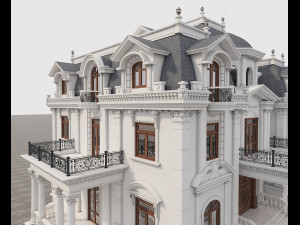classic villa 3D Модель